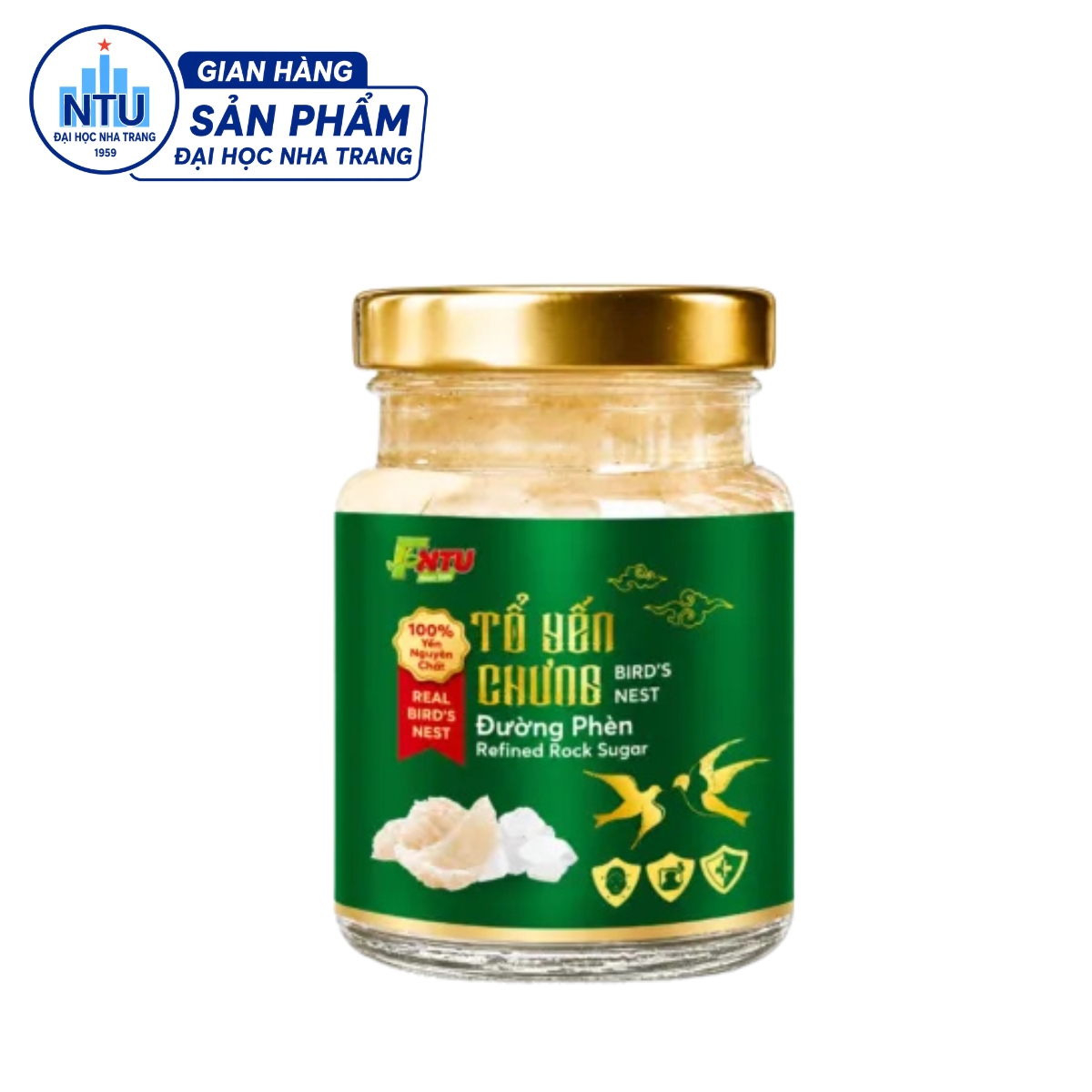 TỔ YẾN CHƯNG ĐƯỜNG PHÈN - HỘP 6 HŨ