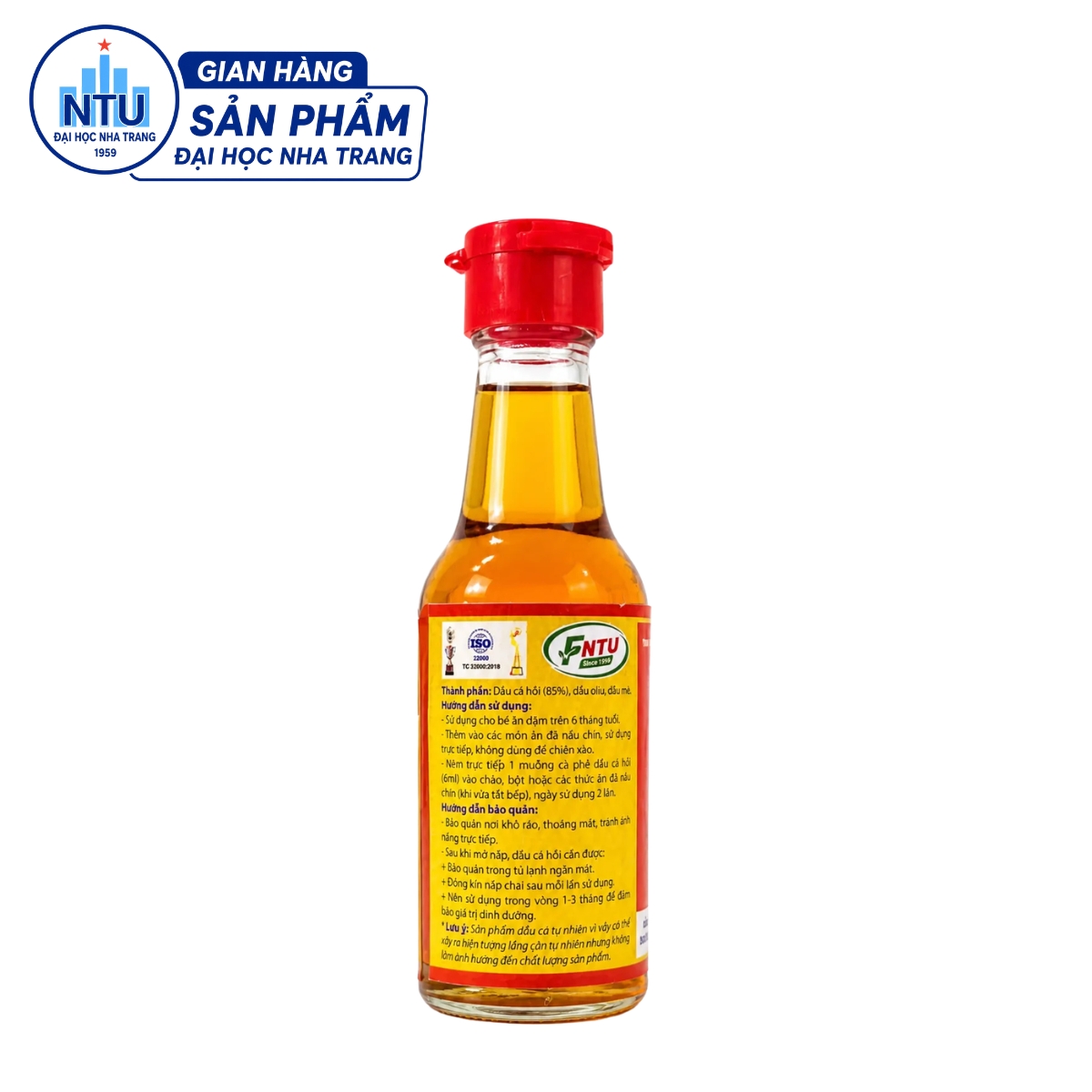 Dầu cá hồi Ngon247 - Đại học Nha Trang - (chai 60ml)