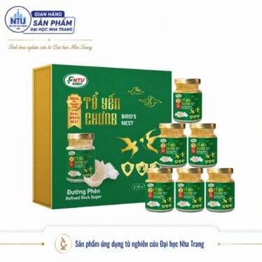 Tổ Yến Chưng Đường phèn [Đại học Nha Trang] – Hộp 6 hũ x 70ml