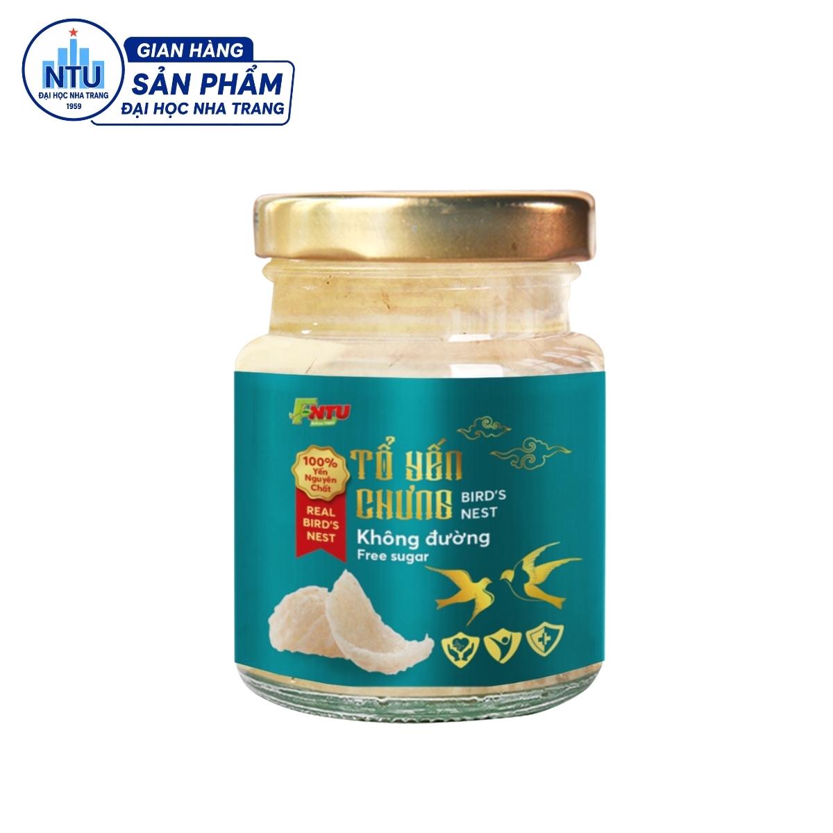 TỔ YẾN CHƯNG KHÔNG ĐƯỜNG - HỘP 6 HŨ