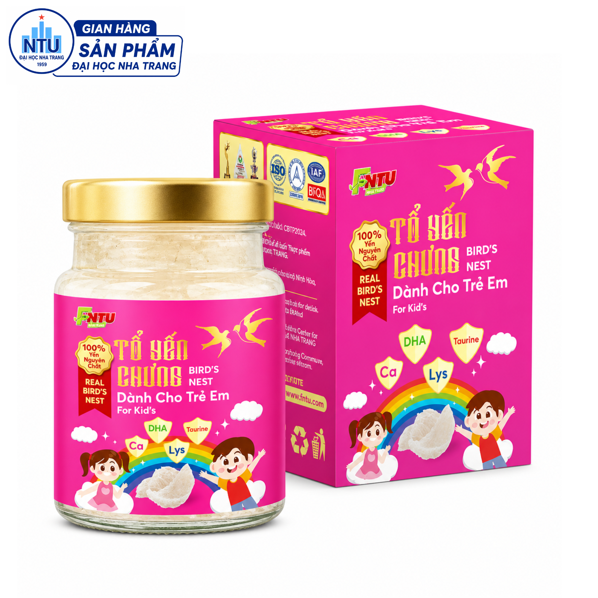 COMBO 129k: nước mắm ngon247 - độ đạm + dầu cá hồi + yến Kid + rong biển sấy lạnh + rong sụn
