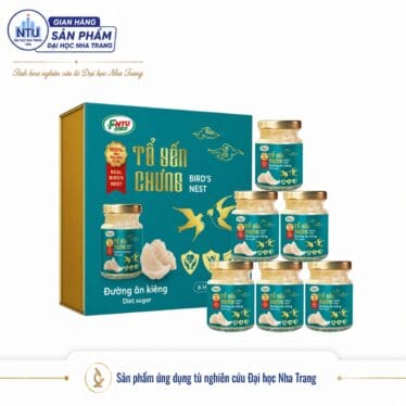 Tổ Yến Chưng Đường Ăn Kiêng [Đại học Nha Trang] – Hộp 6 hũ x 70ml