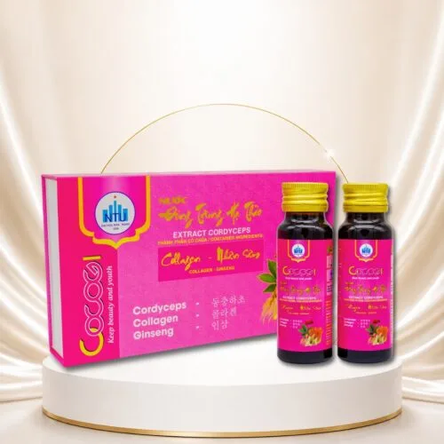 Nước Đông Trùng Hạ Thảo COCOGI (hộp 5 chai x 50ml) [Đại học Nha Trang]