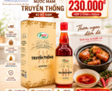 Nước Mắm truyền thống FNTU 40 Đạm (hộp 2 chai x 500ml) [Đại học Nha Trang]
