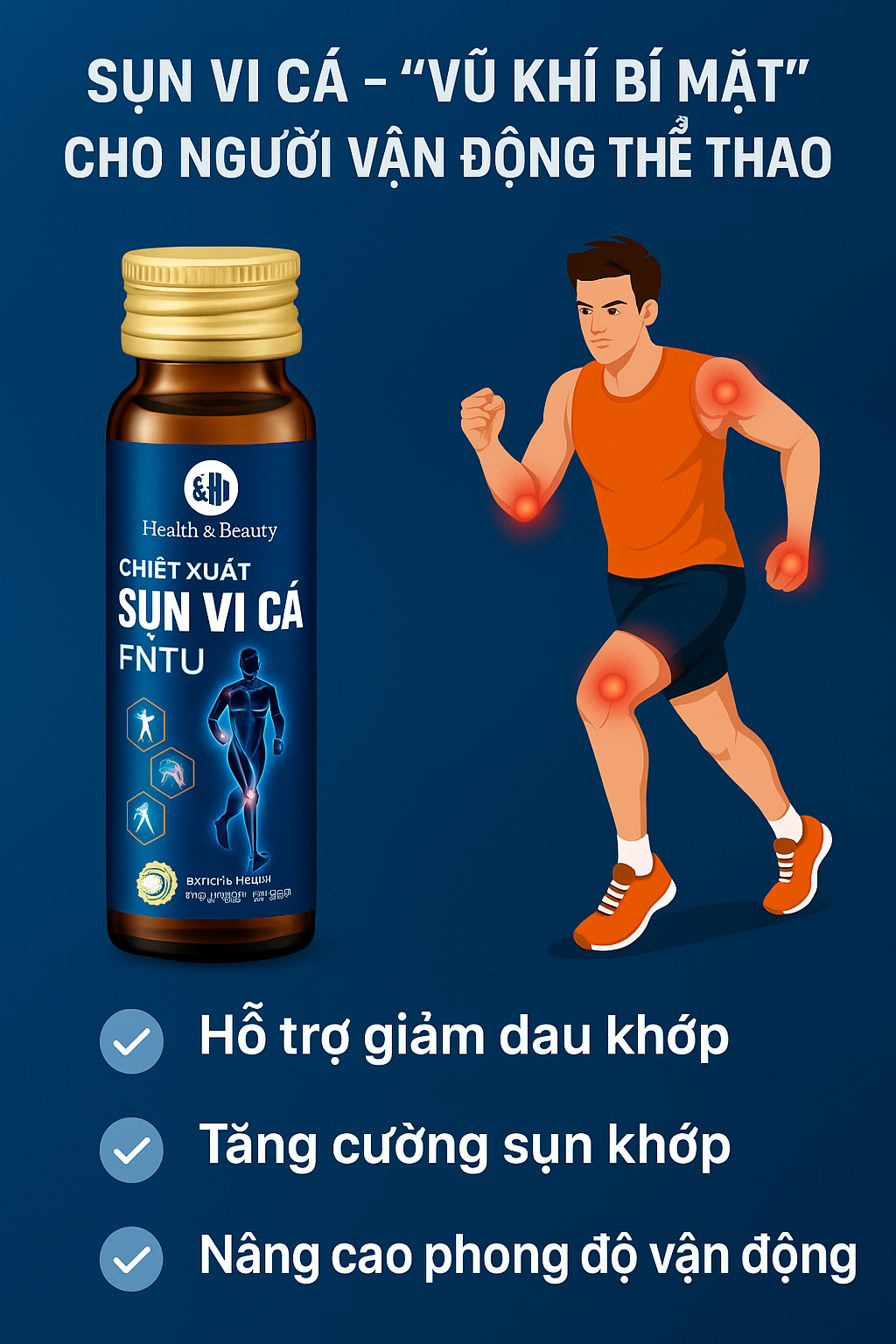 SỤN VI CÁ – “VŨ KHÍ BÍ MẬT” CHO NGƯỜI VẬN ĐỘNG THỂ THAO
