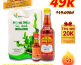 Combo 49K chào mừng (1 nước mắm Ngon247 30 độ, 1 rong biển sấy lạnh, 1 dầu cá hồi)