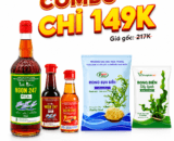 Combo 149K (Nước mắm 35 độ, Dầu cá hồi 60ml.....)