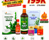 Combo cao cấp 199K (Nước mắm 35 độ 750ml, Yến Kids,....)