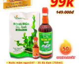 Combo 99K (Nước mắm 35 độ, Dầu cá hồi 60ml, Rong biển sấy lạnh)