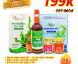 Combo cao cấp 199K (Nước mắm 35 độ 750ml, Yến Kids,....)