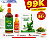 Combo 99K (Nước mắm 35 độ, Dầu cá hồi 60ml, Rong biển sấy lạnh)