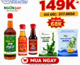 Combo 149K (Nước mắm 35 độ, Dầu cá hồi 60ml.....)