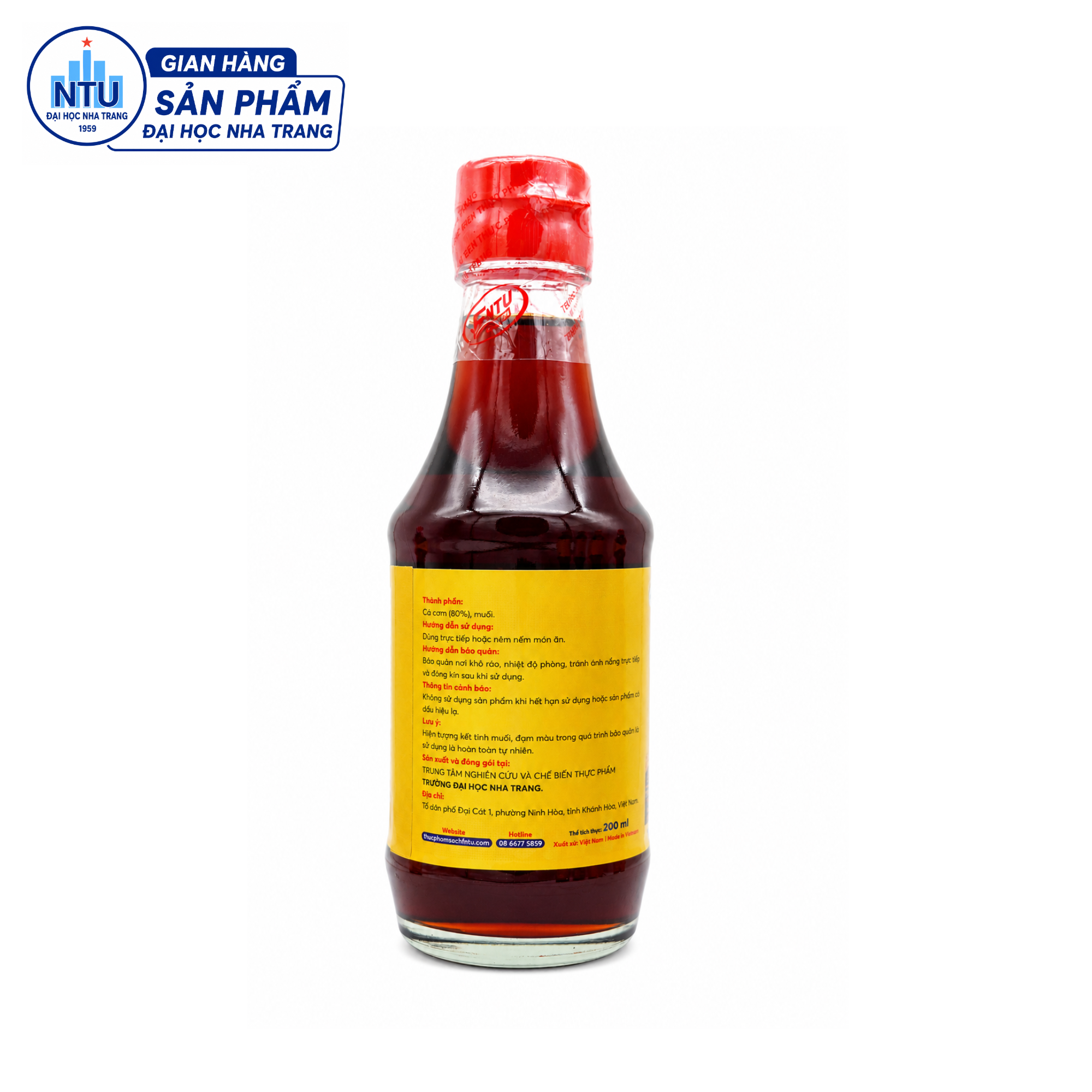 Nước mắm truyền thống 60 độ đạm (chai 200ml)