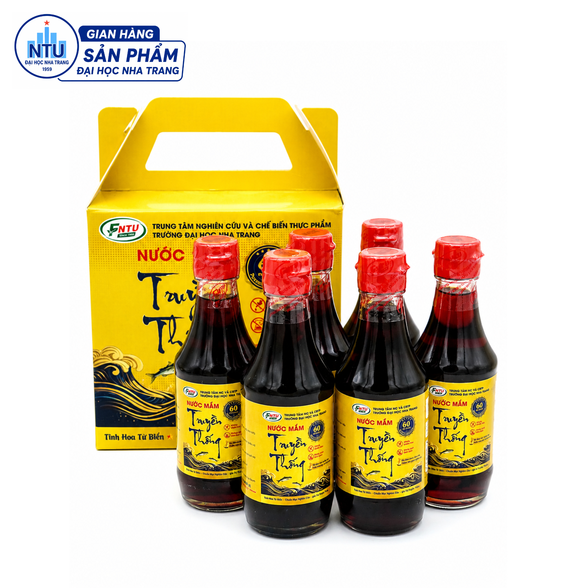 Nước mắm 60 độ đạm (hộp 6 chai x 200ml)