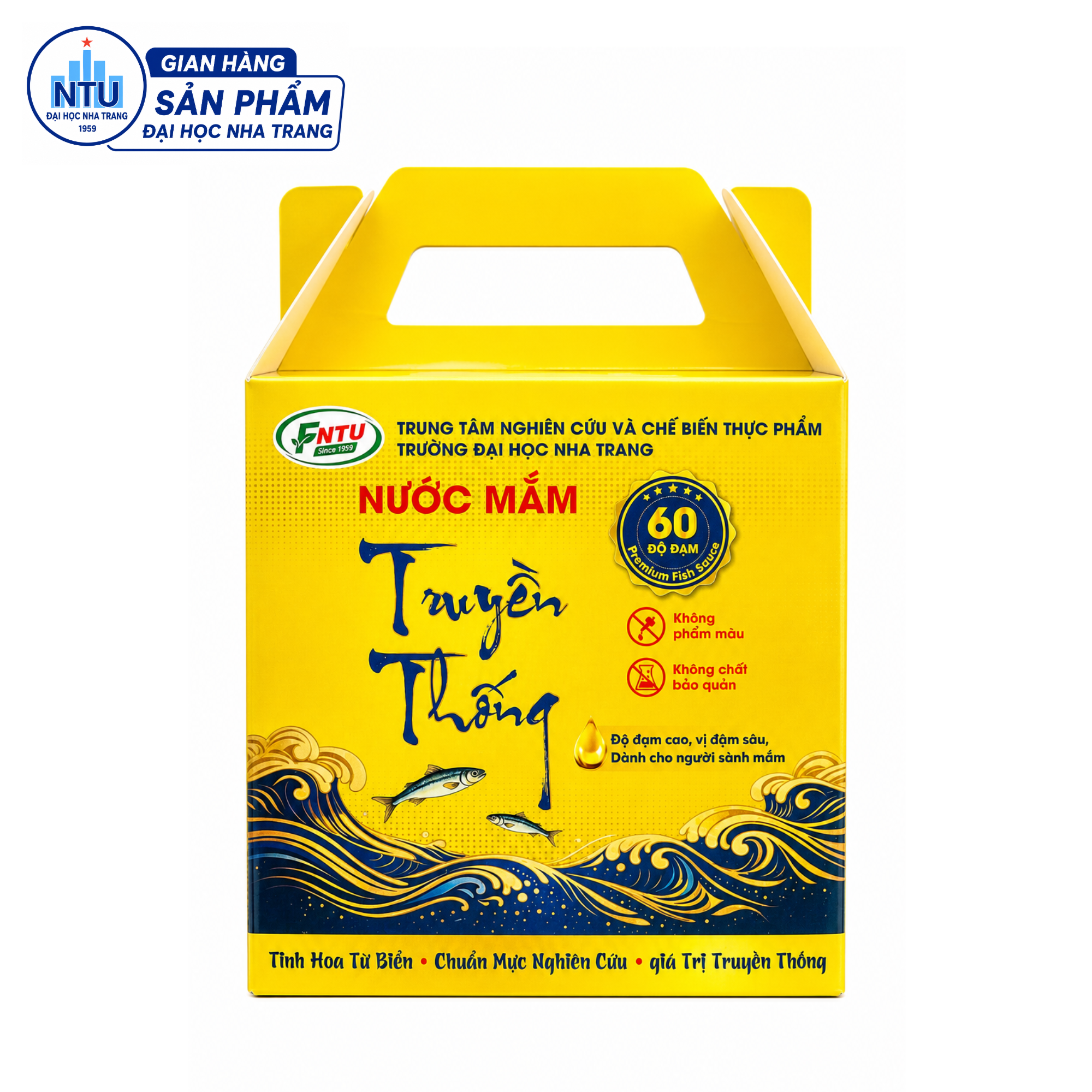 Nước mắm 60 độ đạm (hộp 6 chai x 200ml)