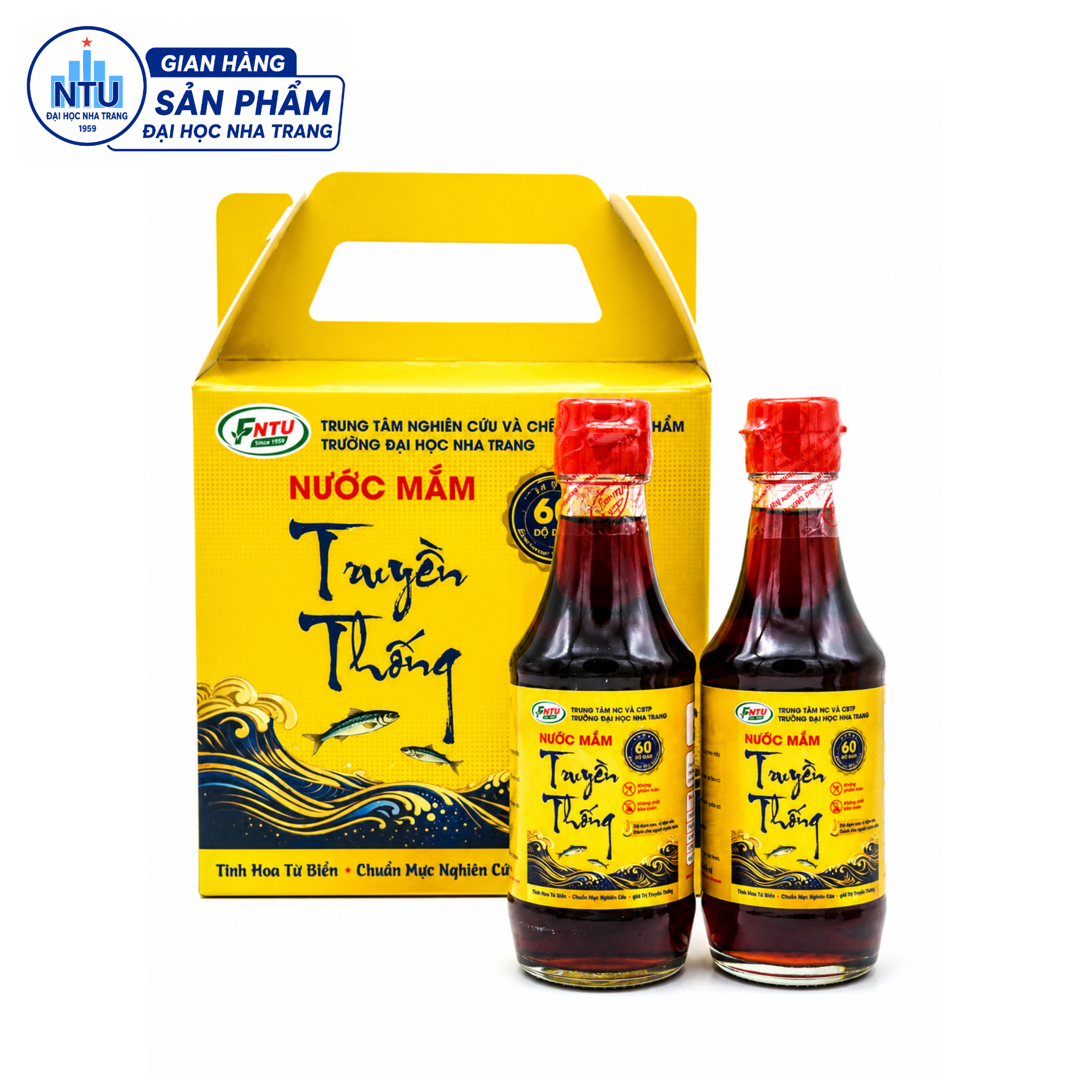 Nước mắm 60 độ đạm (hộp 6 chai x 200ml)