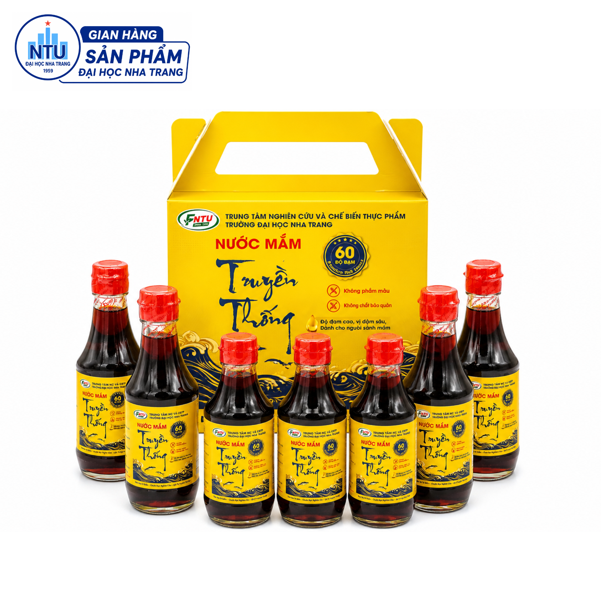Nước mắm 60 độ đạm (hộp 6 chai x 200ml)