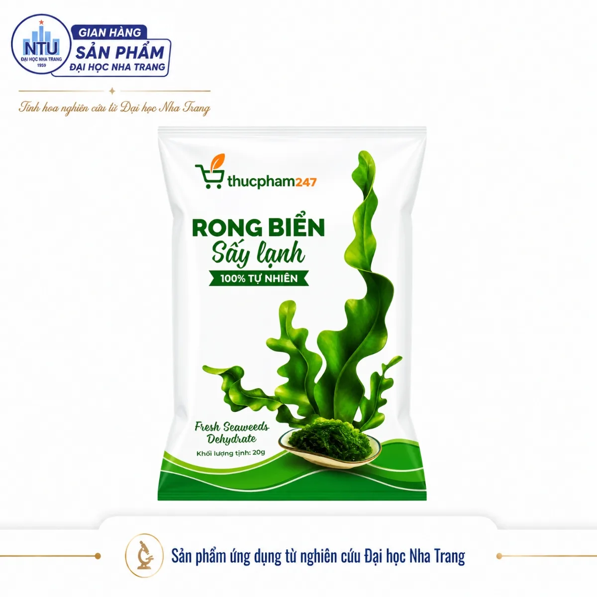 RONG BIỂN SẤY LẠNH HEALTHY [Đại học Nha Trang]
