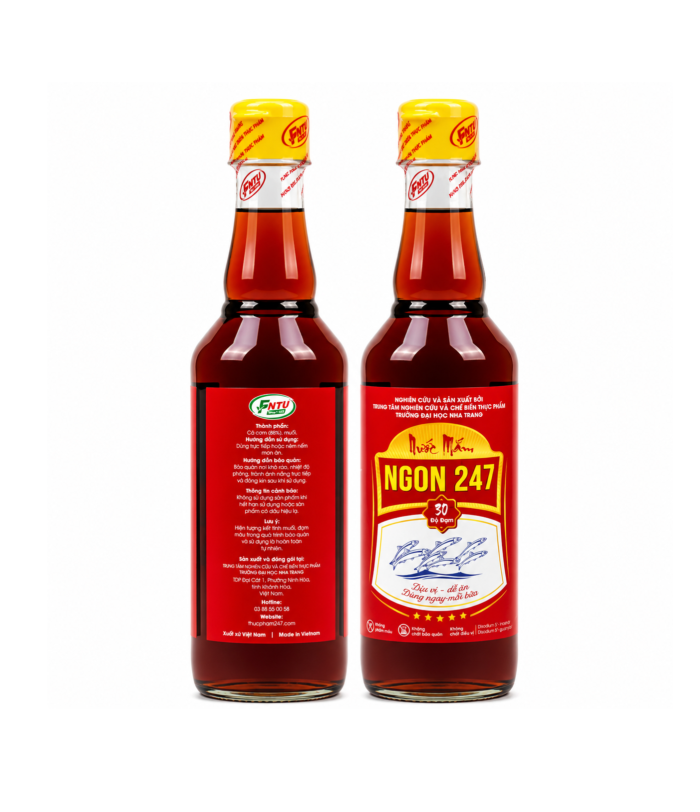 CHỈ 69K – CÓ NGAY COMBO GỒM 1 CHAI NƯỚC MẮM 30 ĐỘ ĐẠM VÀ 2 CHAI DẦU CÁ HỒI ĐẠI HỌC NHA TRANG