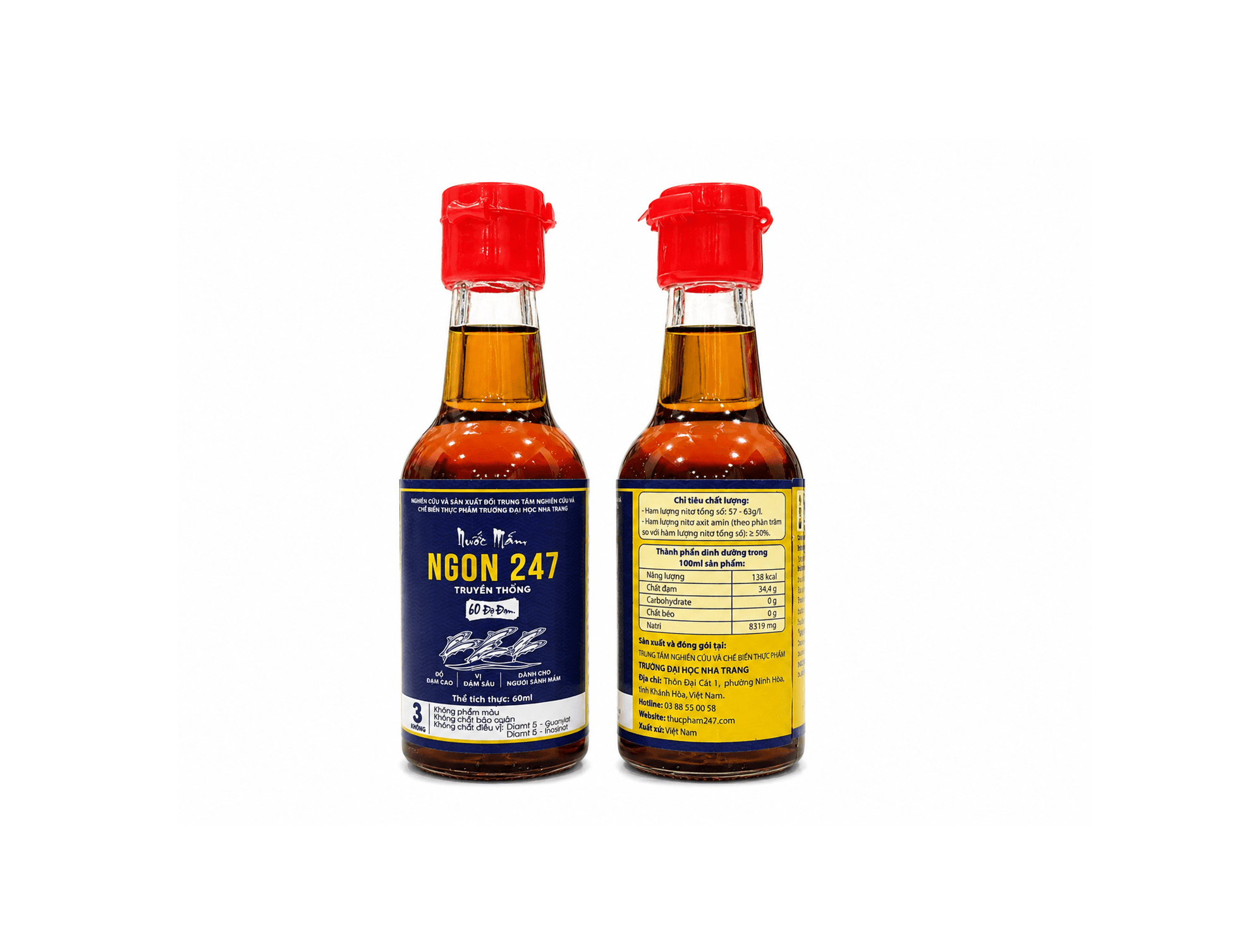 Nước mắm Ngon247 60 độ đạm (chai 60ml)