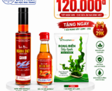 COMBO: nước mắm ngon247 - 45 độ đạm + dầu cá hồi Ngon247 + rong biển sấy lạnh