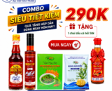 COMBO: nước mắm Ngon247 45 đạm, Nước mắm Ngon247 30 đạm, hộp canh rong đtht, gói rong sụn