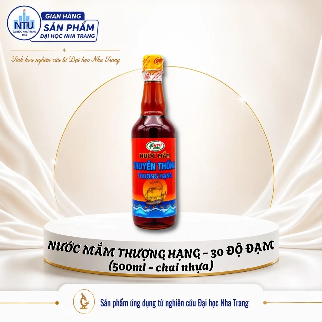 Nước mắm truyền thống Thượng hạng [Đại học Nha Trang] - Hộp 6 chai x 500ml