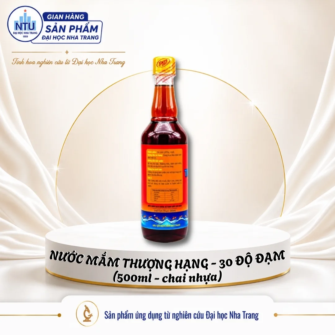 Nước mắm truyền thống Thượng hạng [Đại học Nha Trang] - Hộp 6 chai x 500ml
