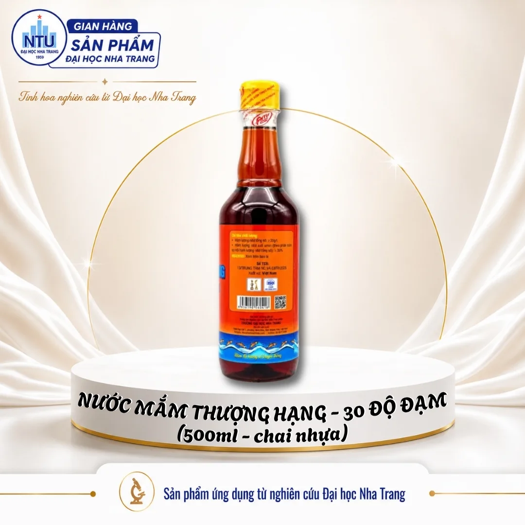 Nước mắm truyền thống Thượng hạng [Đại học Nha Trang] - Hộp 6 chai x 500ml