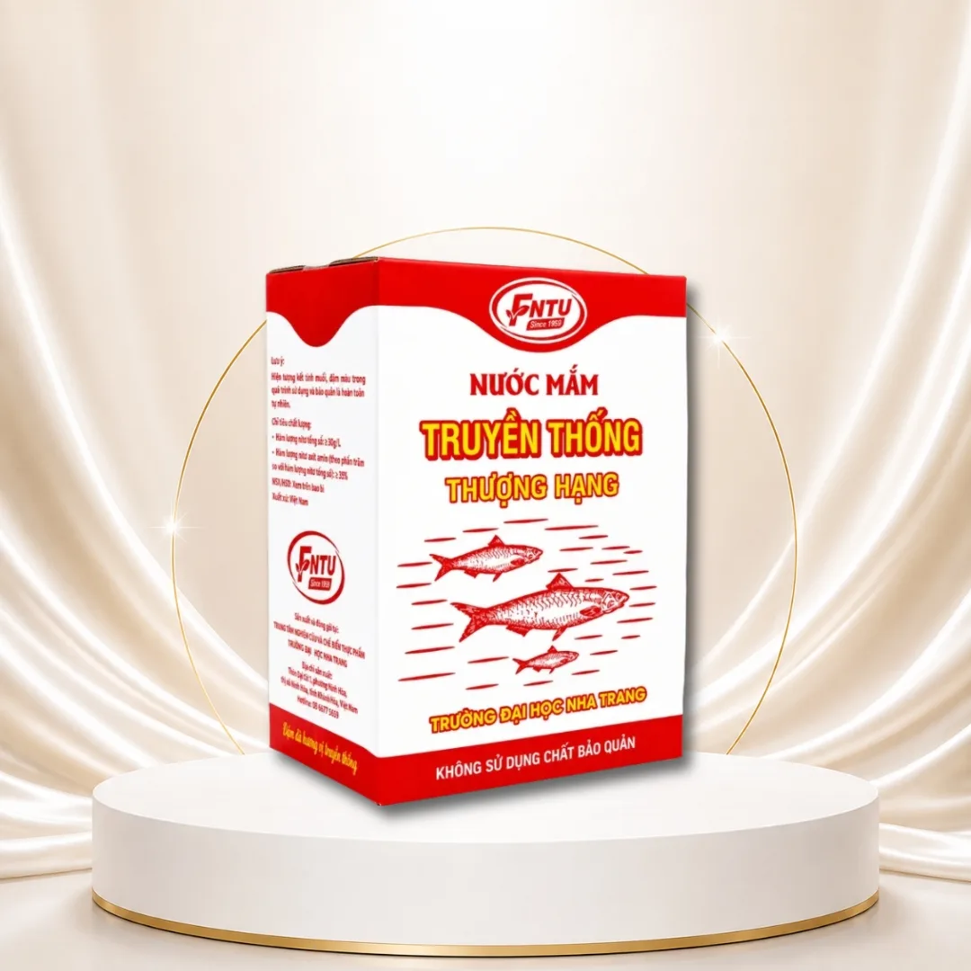 Nước mắm truyền thống Thượng hạng [Đại học Nha Trang] - Hộp 6 chai x 500ml