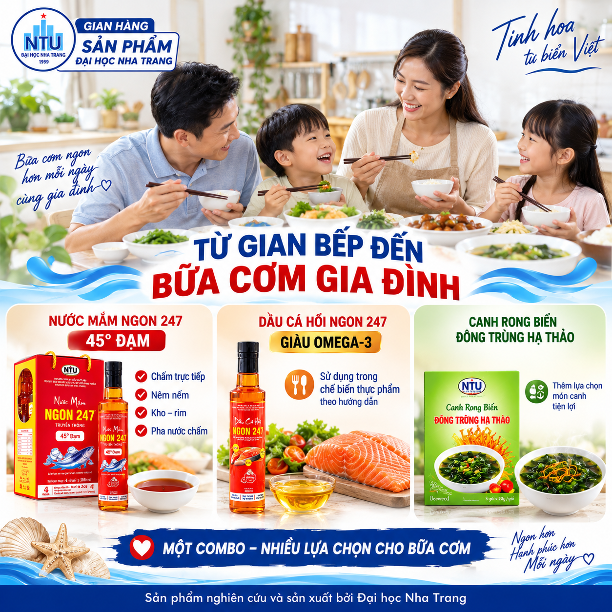 Combo Tinh Hoa Đại Dương – 470K Tặng Quà 140K