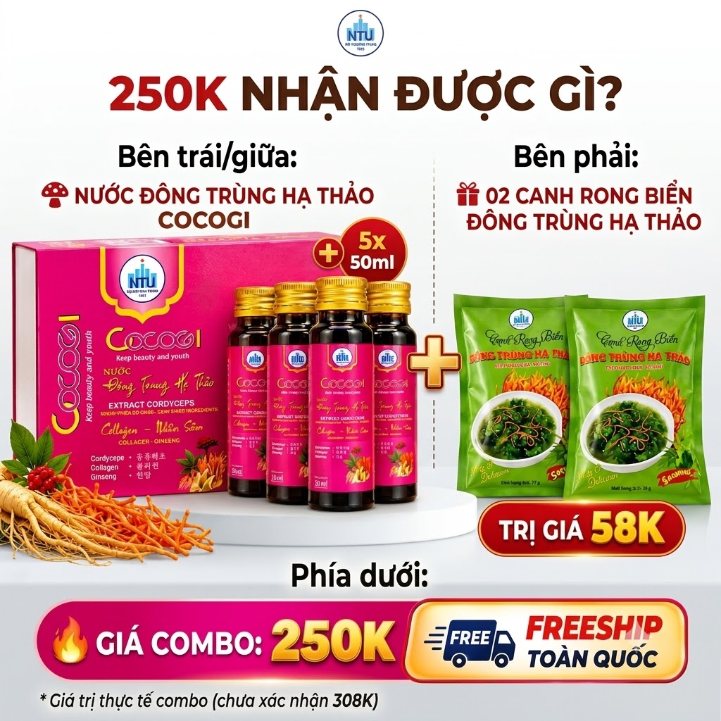 Combo Tinh Hoa Giáng Dương – 250K Tặng 2 Canh Rong Biển