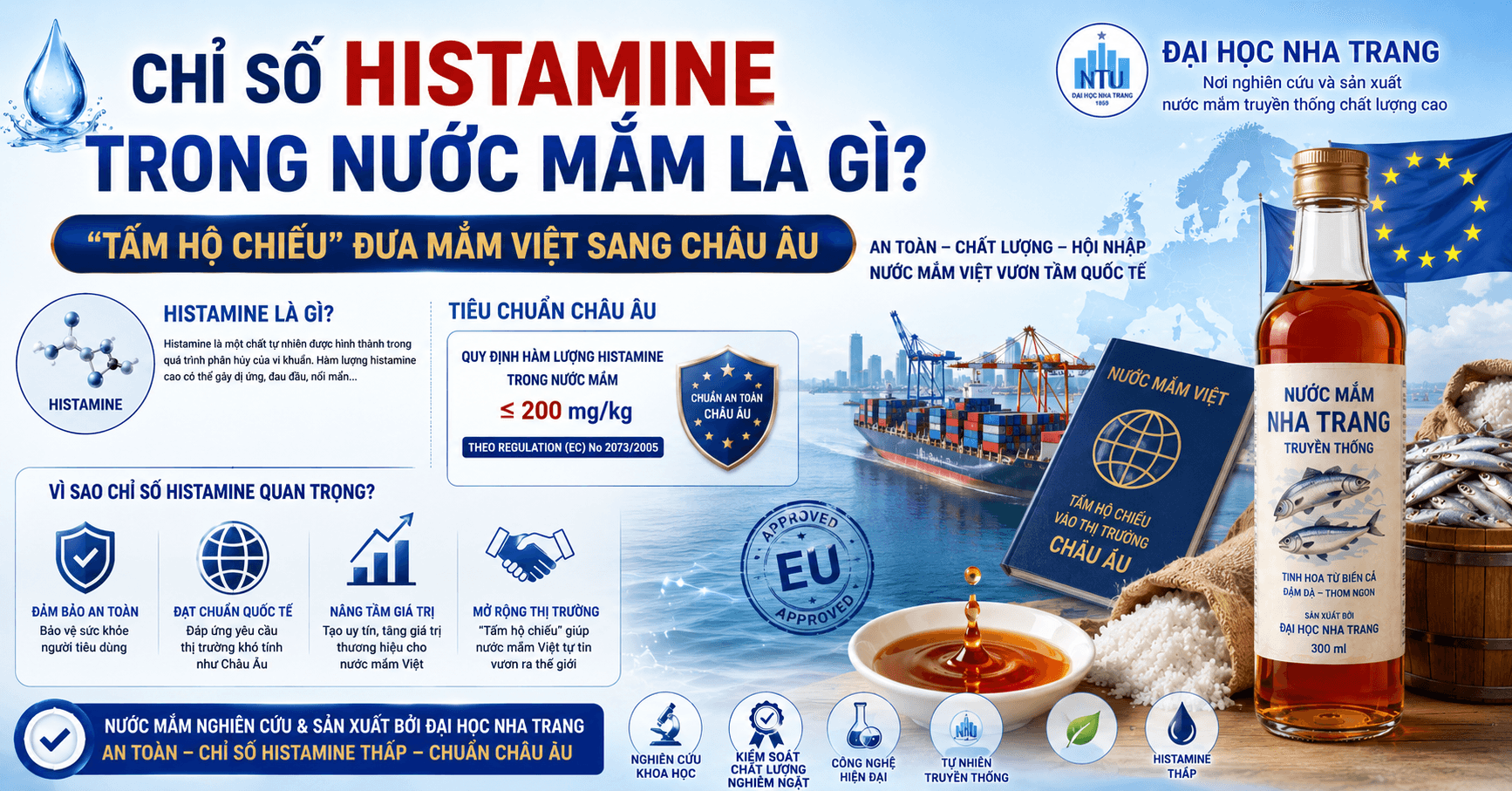 Chỉ số Histamine trong nước mắm là gì? “Tấm hộ chiếu” đưa mắm Việt sang Châu Âu