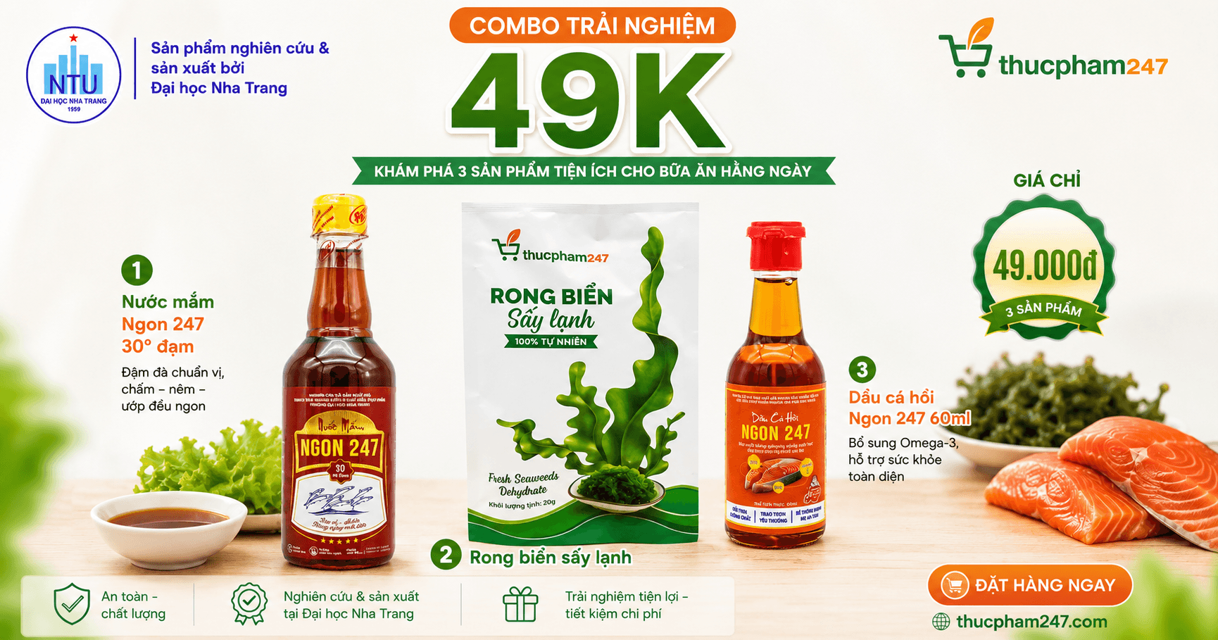 Combo 49K Đại Học Nha Trang Có Gì? Khám Phá 3 Sản Phẩm Trong Bộ Trải Nghiệm Đặc Biệt
