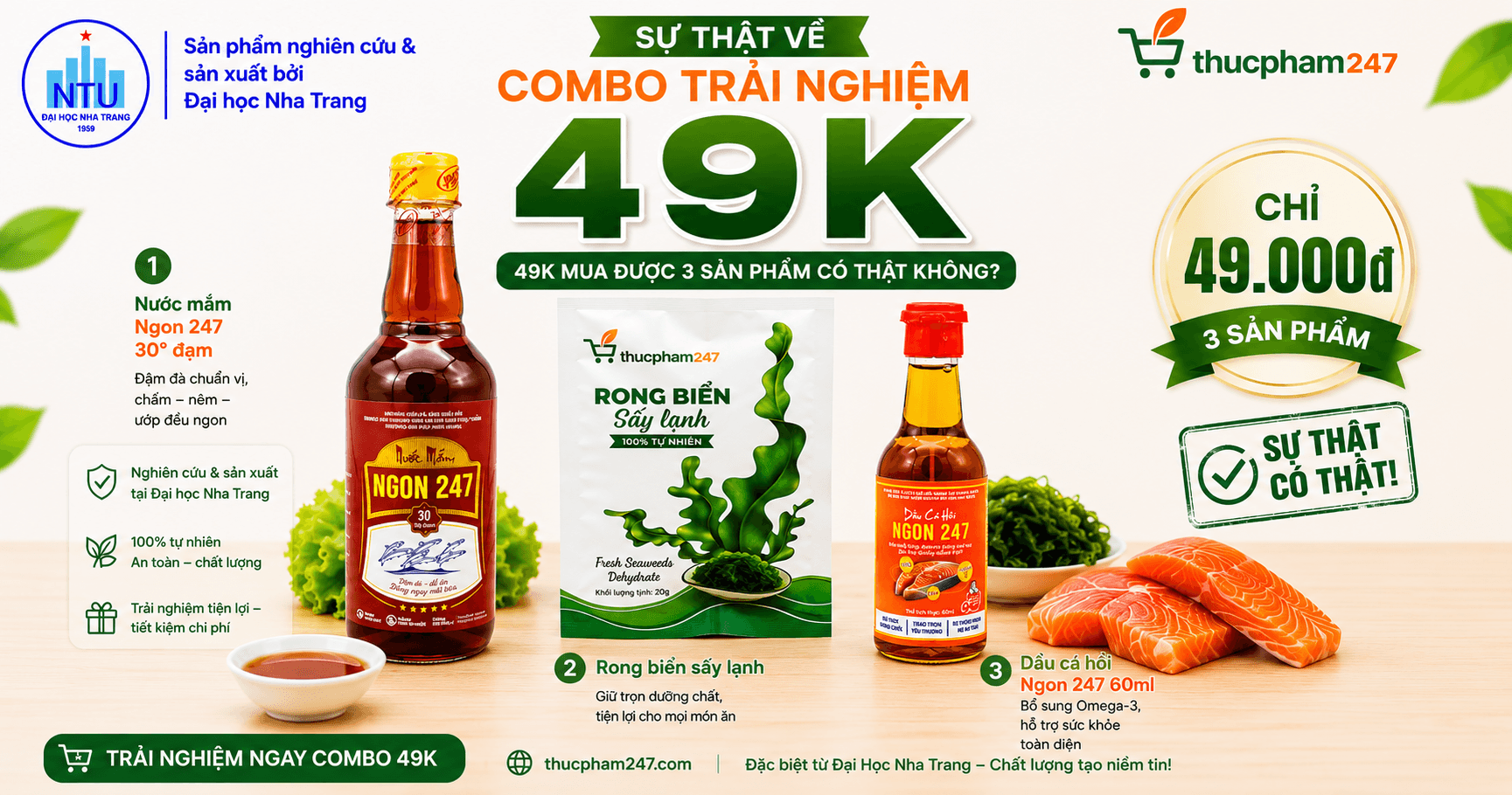 49K Mua Được 3 Sản Phẩm Có Thật Không? Sự Thật Về Combo Trải Nghiệm 49K Từ Đại Học Nha Trang