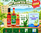 Combo Bếp Ngon Gia Đình 199k - 1 chai mắm 35 đạm, 1 chai mắm 45 đạm, 1 chai dầu cá, 1 gói rong sấy, 1 gói rong sụn.