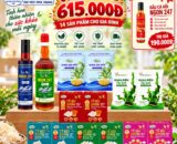 Combo Ưu Đãi 615K: 14 sản phẩm cho gia đình - Tặng ngay 1 chai dầu cá hồi 300ml.